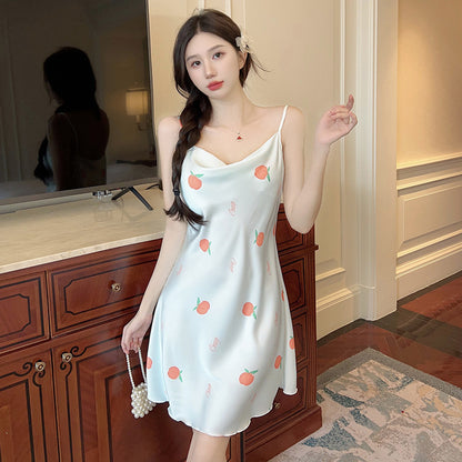 Ice silk nightgown