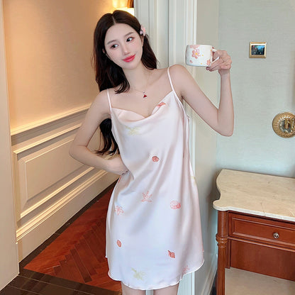 Ice silk nightgown