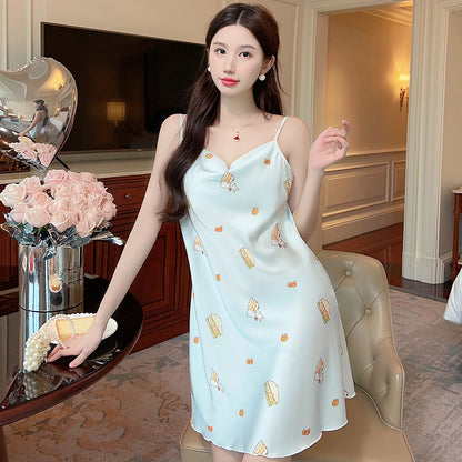 Ice silk nightgown
