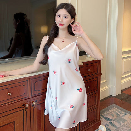 Ice silk nightgown
