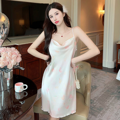 Ice silk nightgown