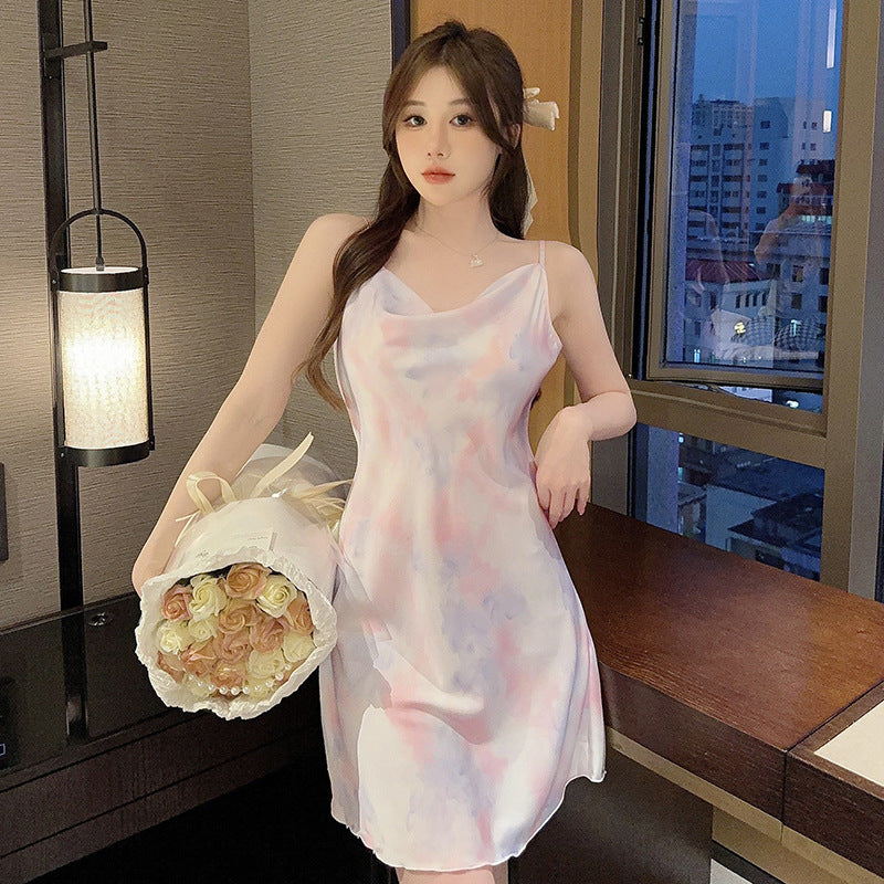 Ice silk nightgown