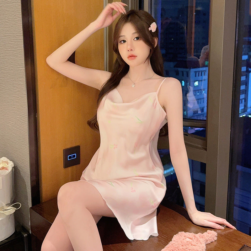 Ice silk nightgown