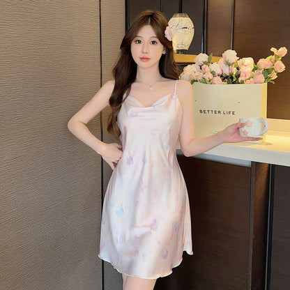 Ice silk nightgown