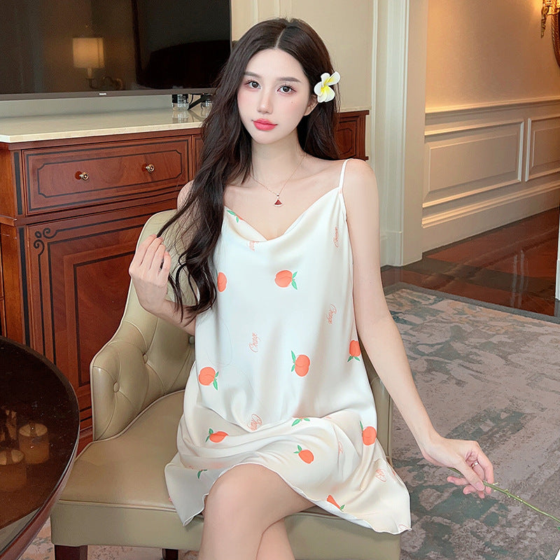 Ice silk nightgown