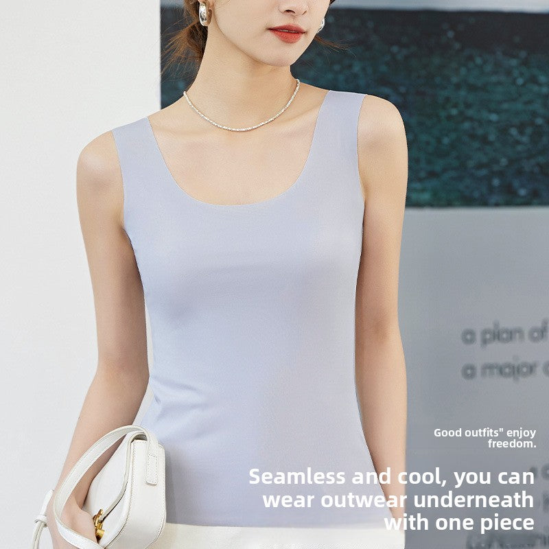 Ice Silk Non-marking Vest Women's Outer Wear Base
