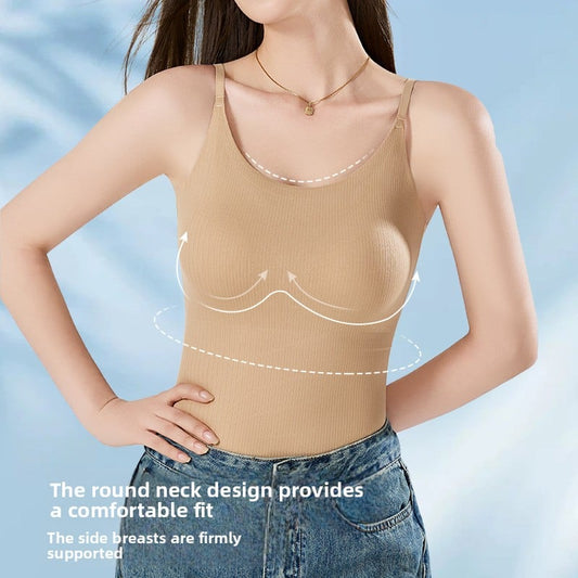Ice silk seamless base with a strappy back