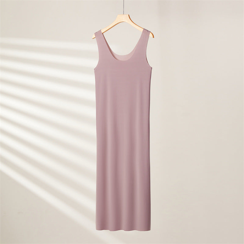 Ice Silk Seamless Camisole Dress