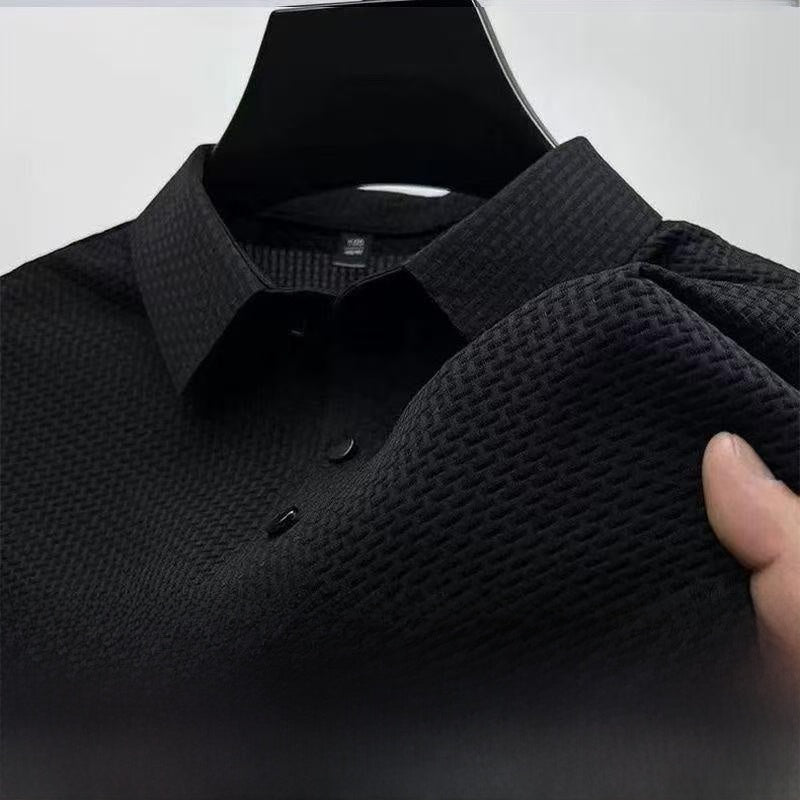 Ice silk short-sleeved lapel Polo shirt