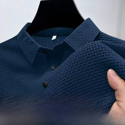 Ice silk short-sleeved lapel Polo shirt