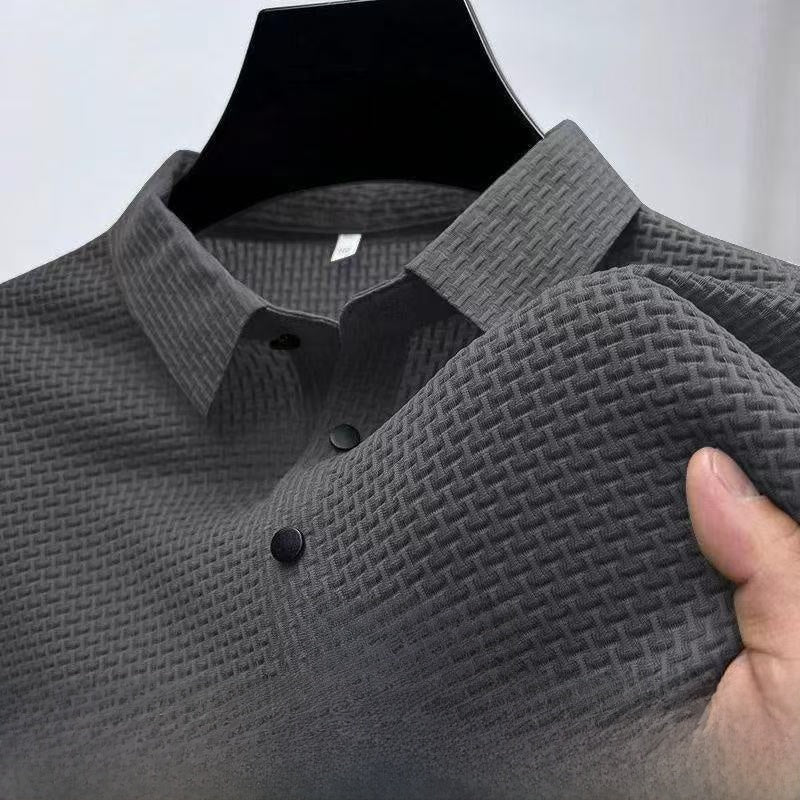 Ice silk short-sleeved lapel Polo shirt