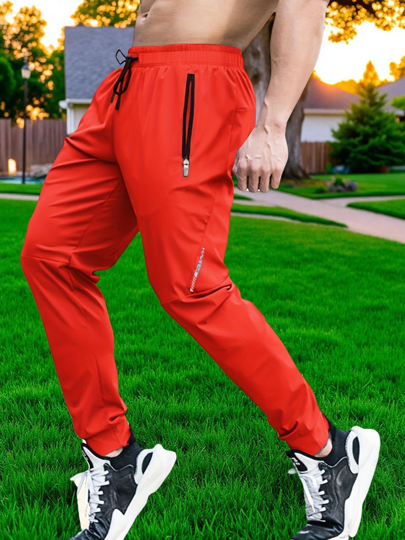 Ice-silk style men's casual trousers