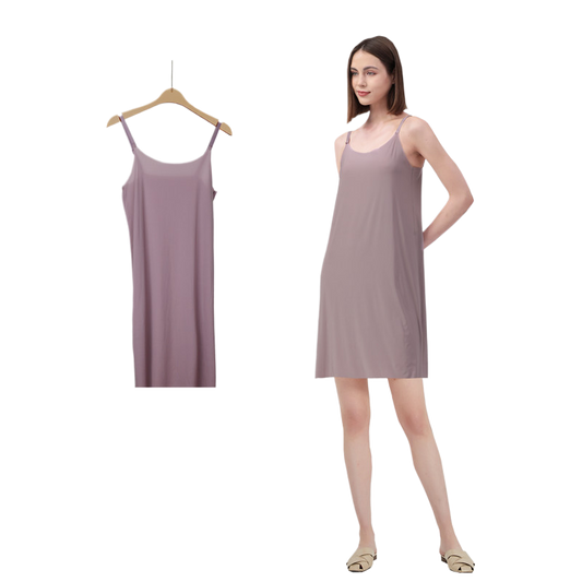ice silk suspender skirt
