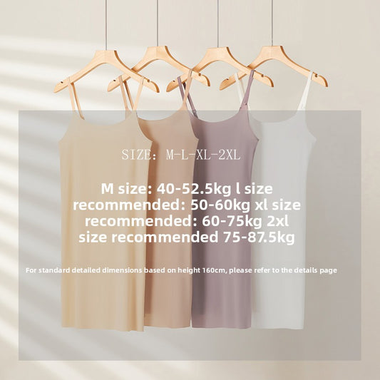 ice silk suspender skirt