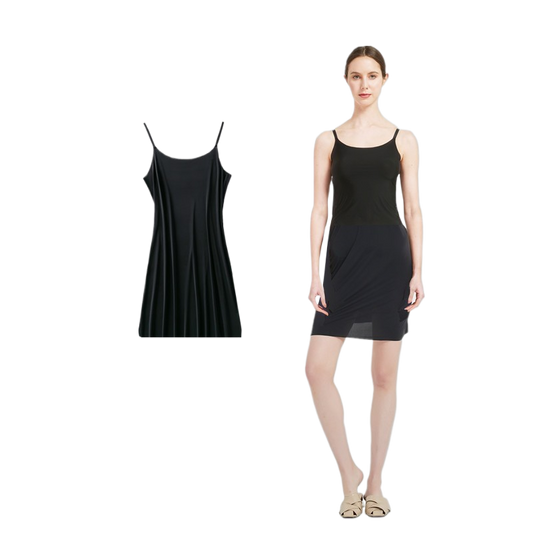 ice silk suspender skirt