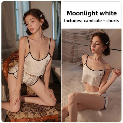 Ice silk thin camisole loungewear