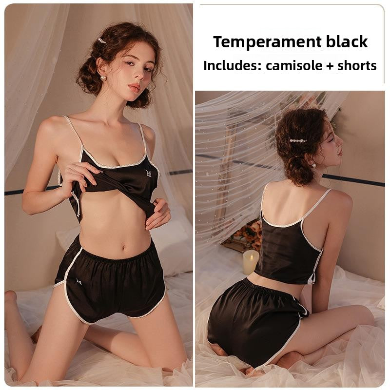 Ice silk thin camisole loungewear