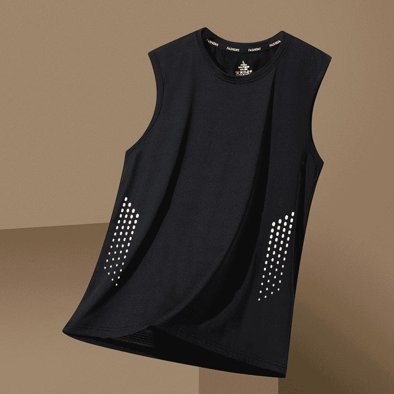 Ice Silk Vest Outer Wear Men's Sleeveless