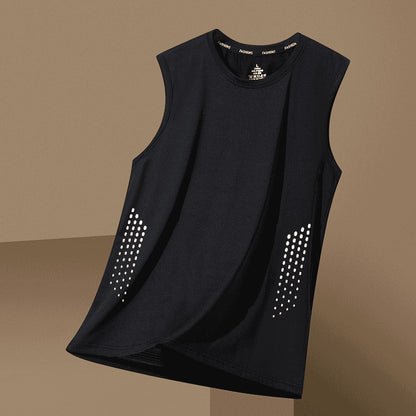 Ice Silk Vest Outer Wear Men's Sleeveless