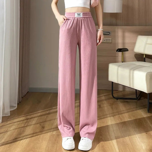 Ice Silk Wide Leg Pants for Women