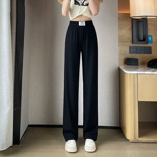 Ice Silk Wide Leg Pants for Women