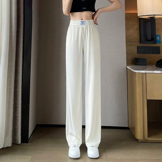 Ice Silk Wide Leg Pants for Women