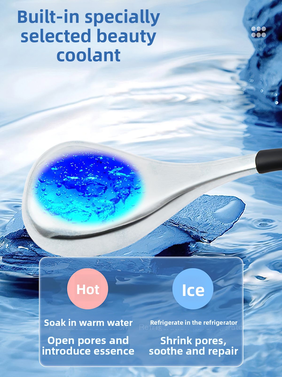 Ice spoon beauty massage