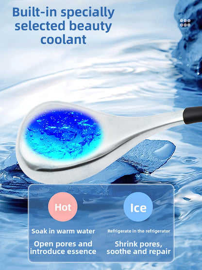 Ice spoon beauty massage