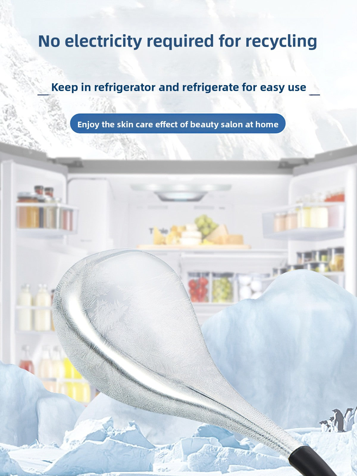 Ice spoon beauty massage