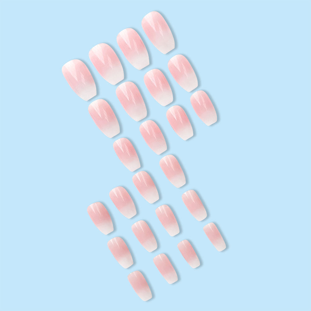 Ice-transparent gradient pure white checkered combat armor
