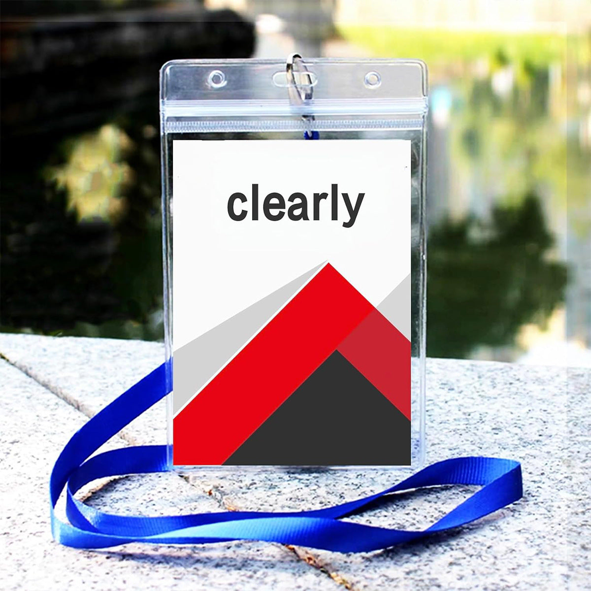 ID Card Lanyard with Plastic Holder