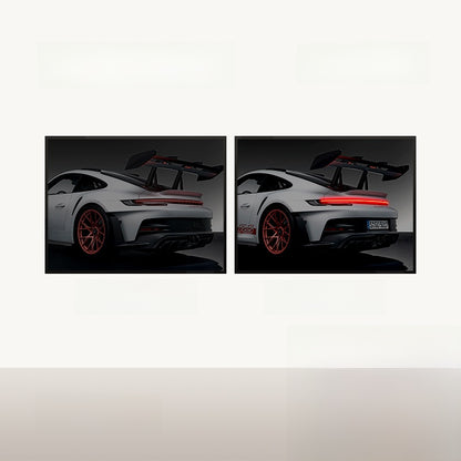 Illuminated sports car decorative painting