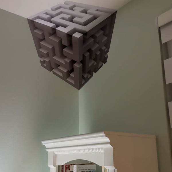 Illusion Corner Wall Art Stickers