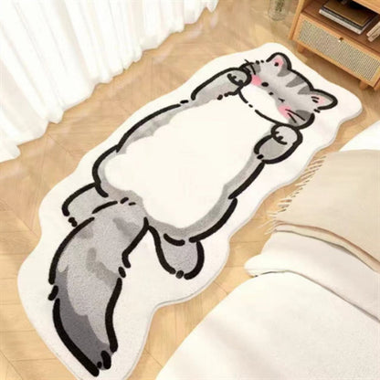 Imitation Cashmere Carpet Non-Slip Bedroom Floor Mat