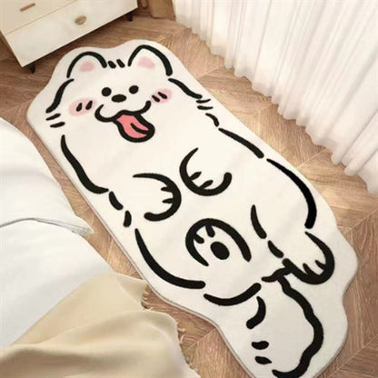 Imitation Cashmere Carpet Non-Slip Bedroom Floor Mat