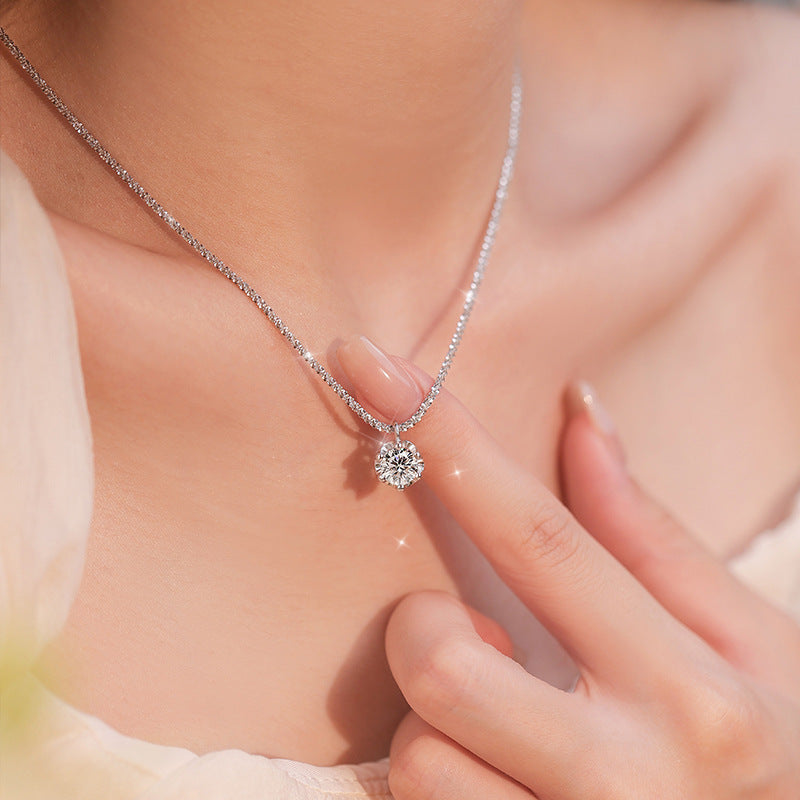 imitation diamond necklace