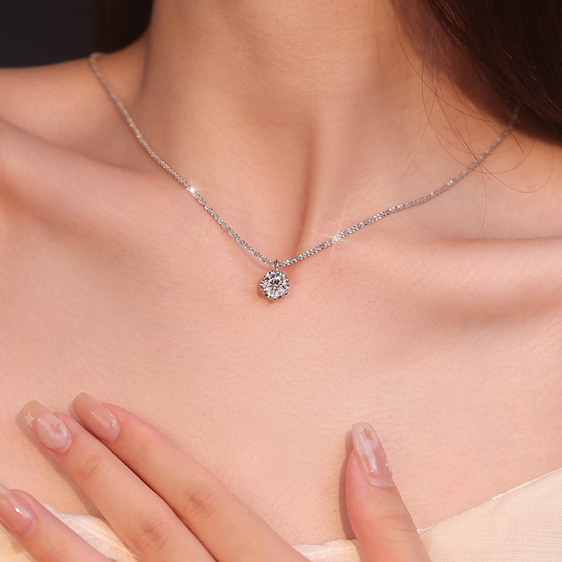 imitation diamond necklace