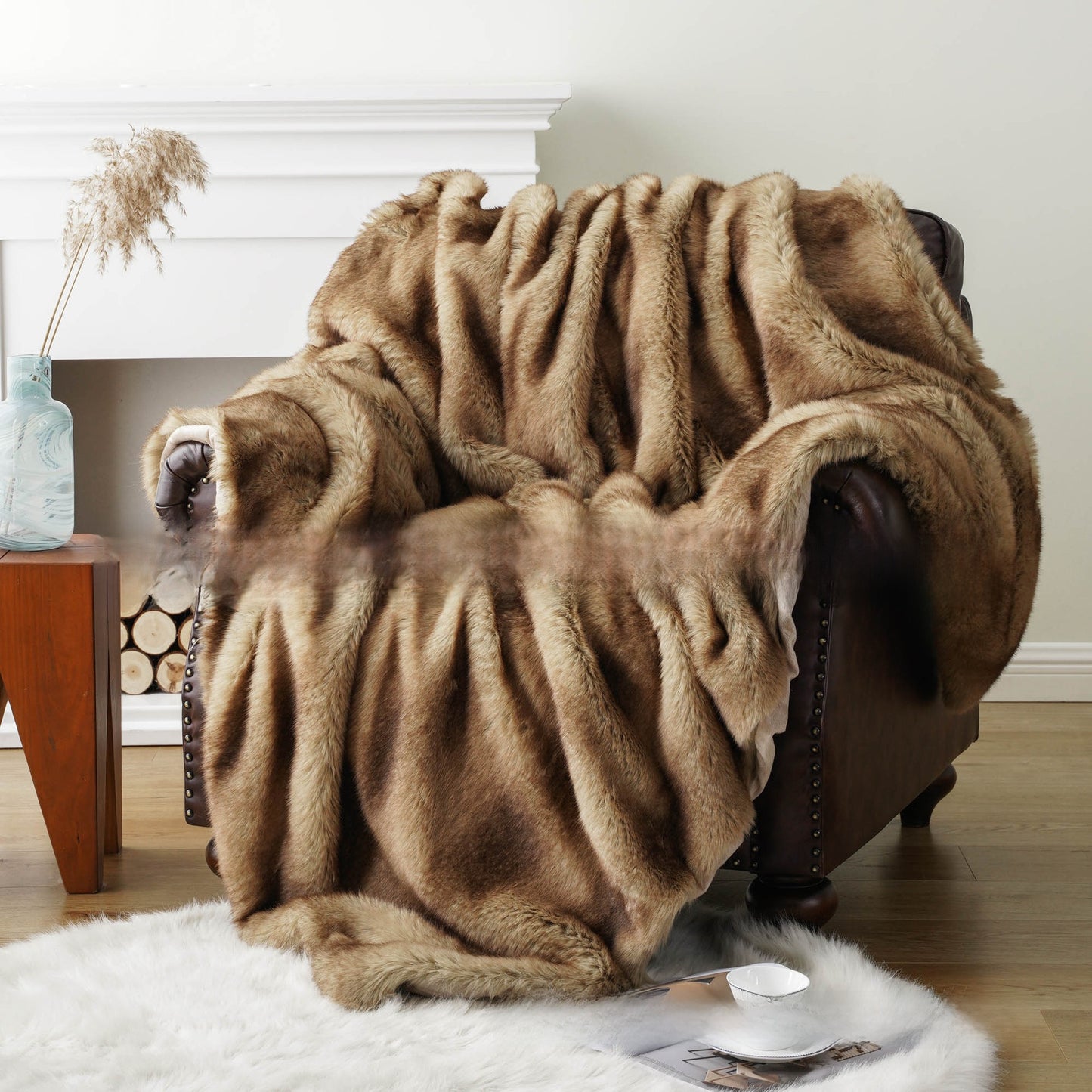 Imitation fur blanket thickened blanket