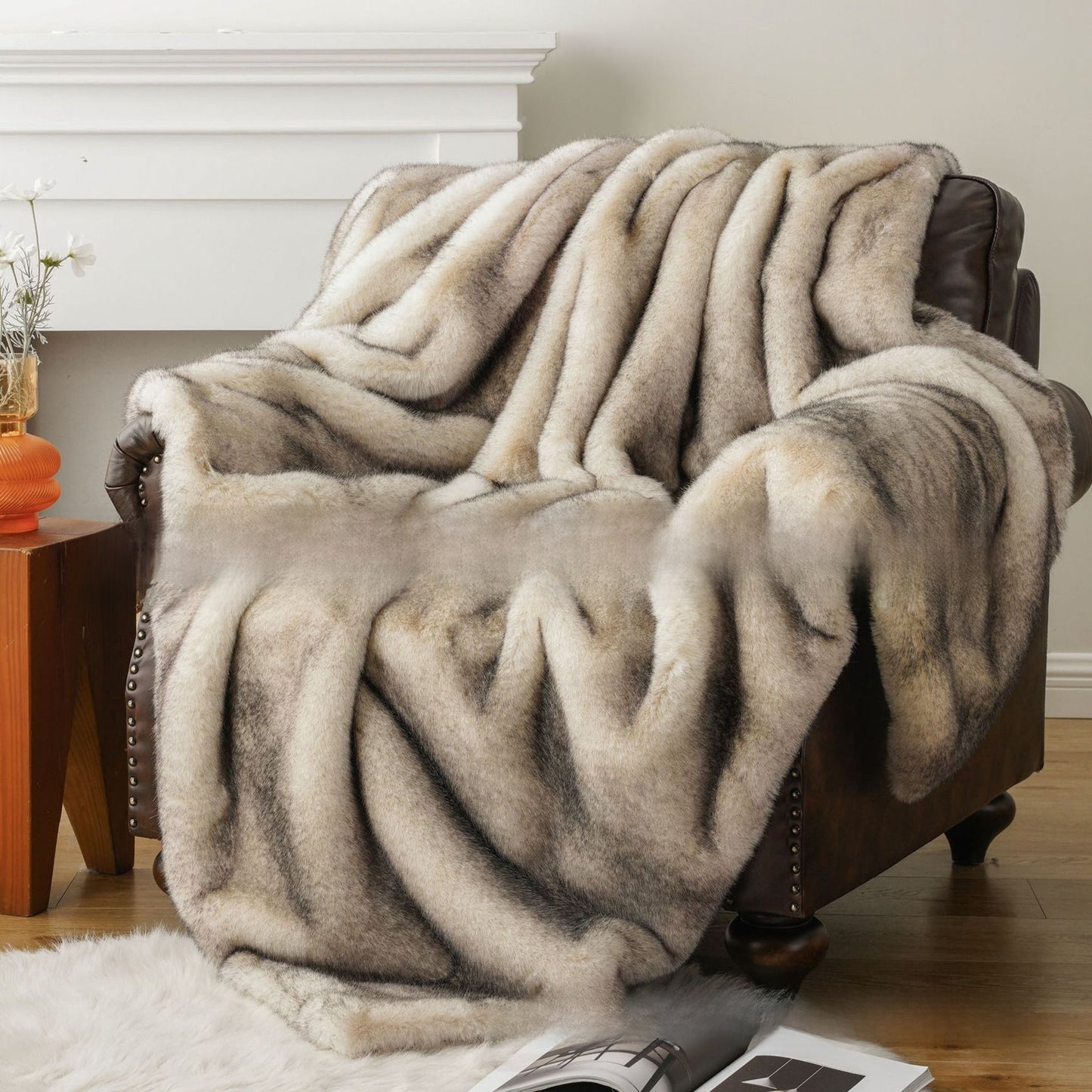 Imitation fur blanket thickened blanket