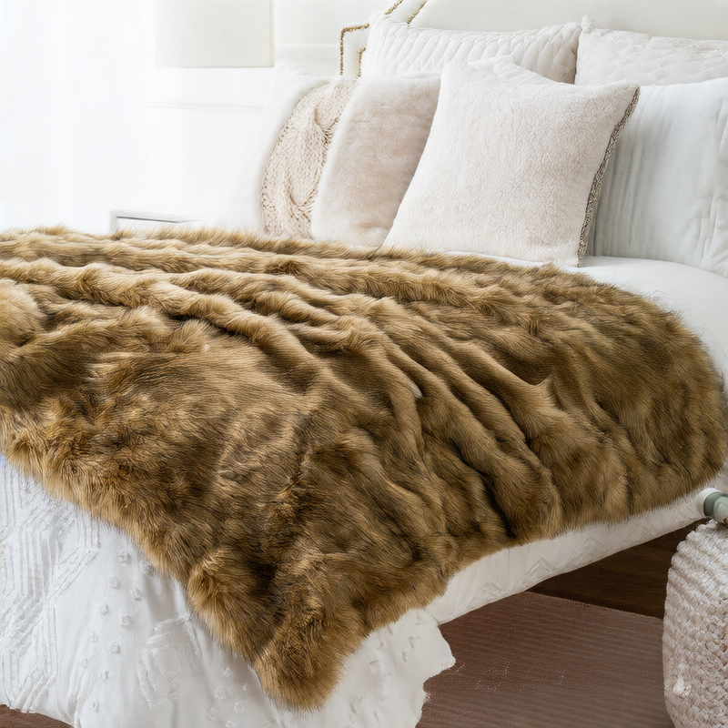 Imitation fur blanket thickened blanket