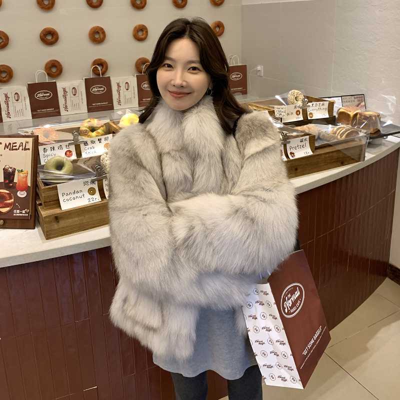imitation fur coat