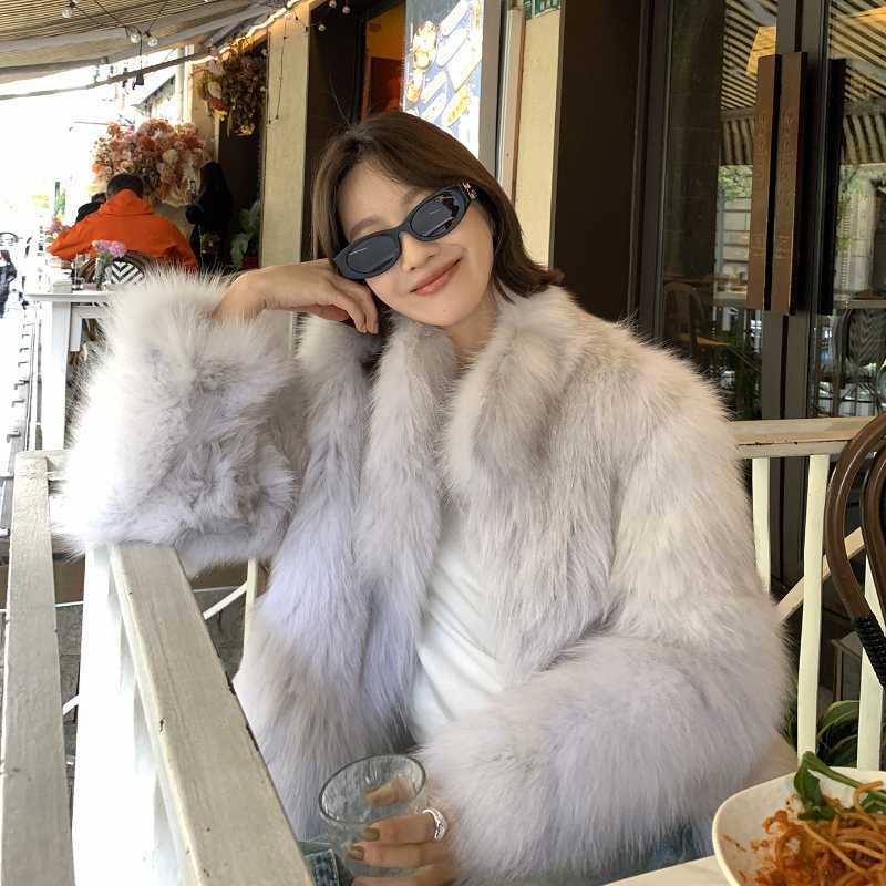 imitation fur coat