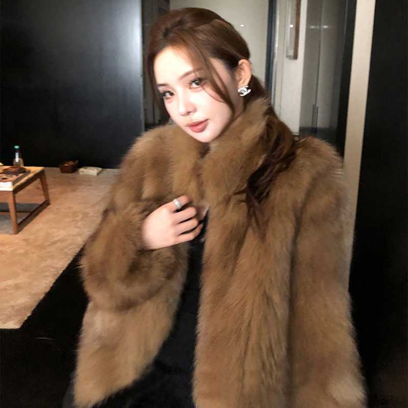 imitation fur coat