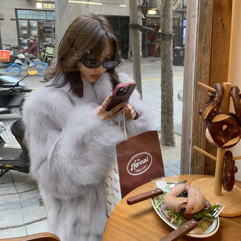 imitation fur coat