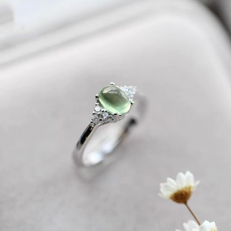 Imitation Grape Stone Adjustable Ring