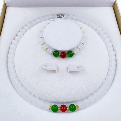 imitation jade necklace