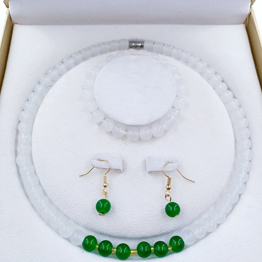 imitation jade necklace