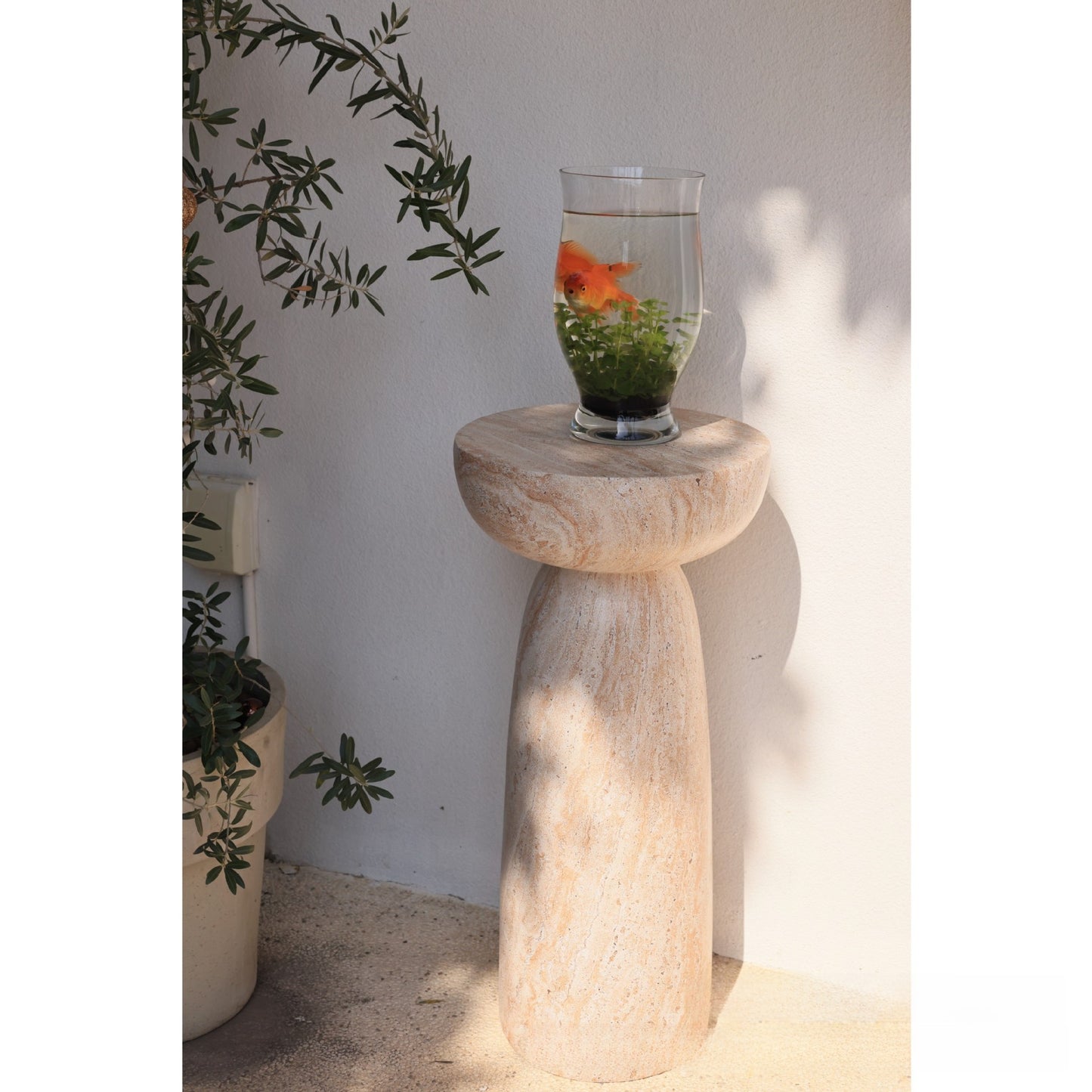 Imitation Marble Side Table