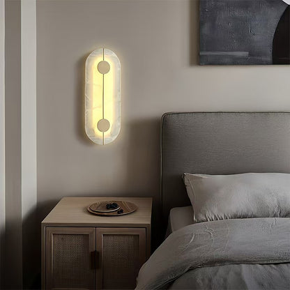 Imitation Marble Wall Lamp with Eye Protection Warm Light