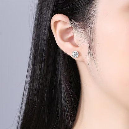 Imitation Moissanite Geometric Earrings